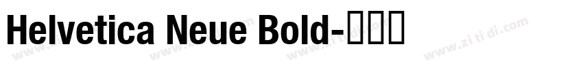 Helvetica Neue Bold字体转换